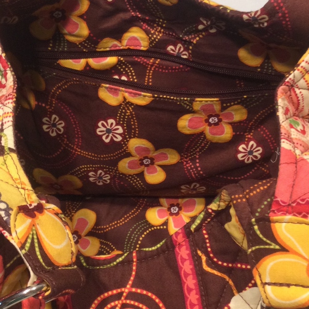 Vera Bradley Shoulder Bag Buttercup Double Handle - Picture 5 of 6